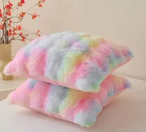 H&D Faux Rabbit Fur Throw Pillows (Cases sold separately) Hypoallergenic Indoor Decorative Pillows for Sofa Couch and Bed, Plush Soft Warm Bedding, Cute Gift for Girls and Women, Homey Vibe