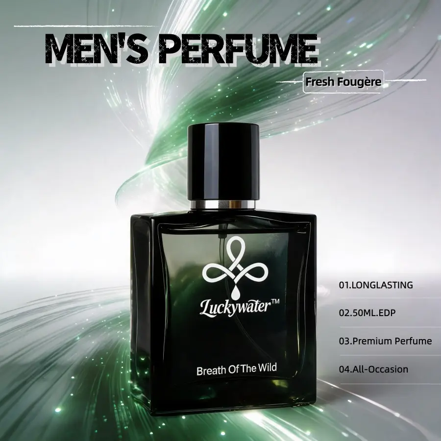 Long-Lasting Premium Cologne for Men, 50ml Aromatic Fougere Eau de Parfum Spray. Citrus & Lavender & Amber. Clean, Light & Elegant. Great for Business Meetings, Daily Wear & Coffee Catch-ups. Natural Spray, Exclusive Quality. Perfume Original Hombre.
