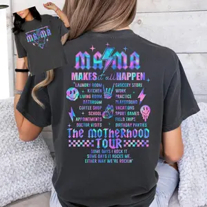 Mama Makes It All Happen Some Days I Rock It Some Days It Rocks Me Shirt Rocking Motherhood Shirt Overstimulated Mom Mama Ally Cotton Top