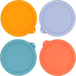 2 Cup Silicone Replacement Lids Storage Cover Anchor Hocking Glass Bowls (Container Not Included) 4 Pack Microwave, Dishwasher and Freezer Safe No brand
