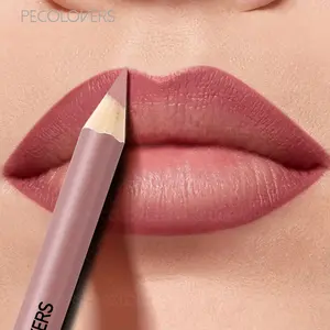 1PC 1pc Long-Lasting Waterproof Makeup Lip Liner Pencil - Matte Finish, Non-Sticky Formula with Vibrant Pink, Red, Brown, Nude, Peach, Burgundy, Copper, Beige, Bronze, Deep Brown Colors - Precise Lip Contouring & Bold/Soft Looks for All Light Beige Tones