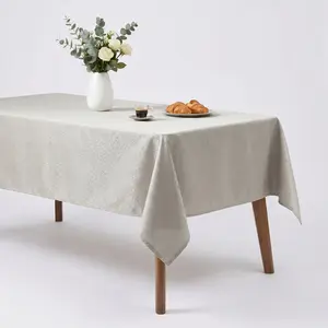 Marisol Jacquard Tablecloth  Silver