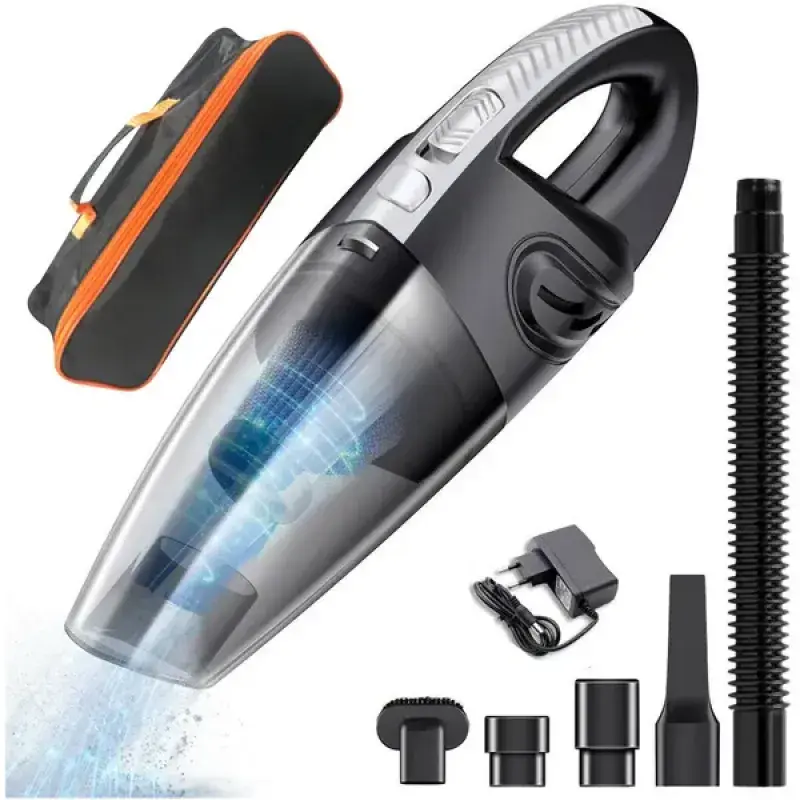 Cordless Handheld Vacuum 120W, Rechargeable Mini Car Vacuum Cleaner, Portable Cleaning Tool for Home, Office & Travel
