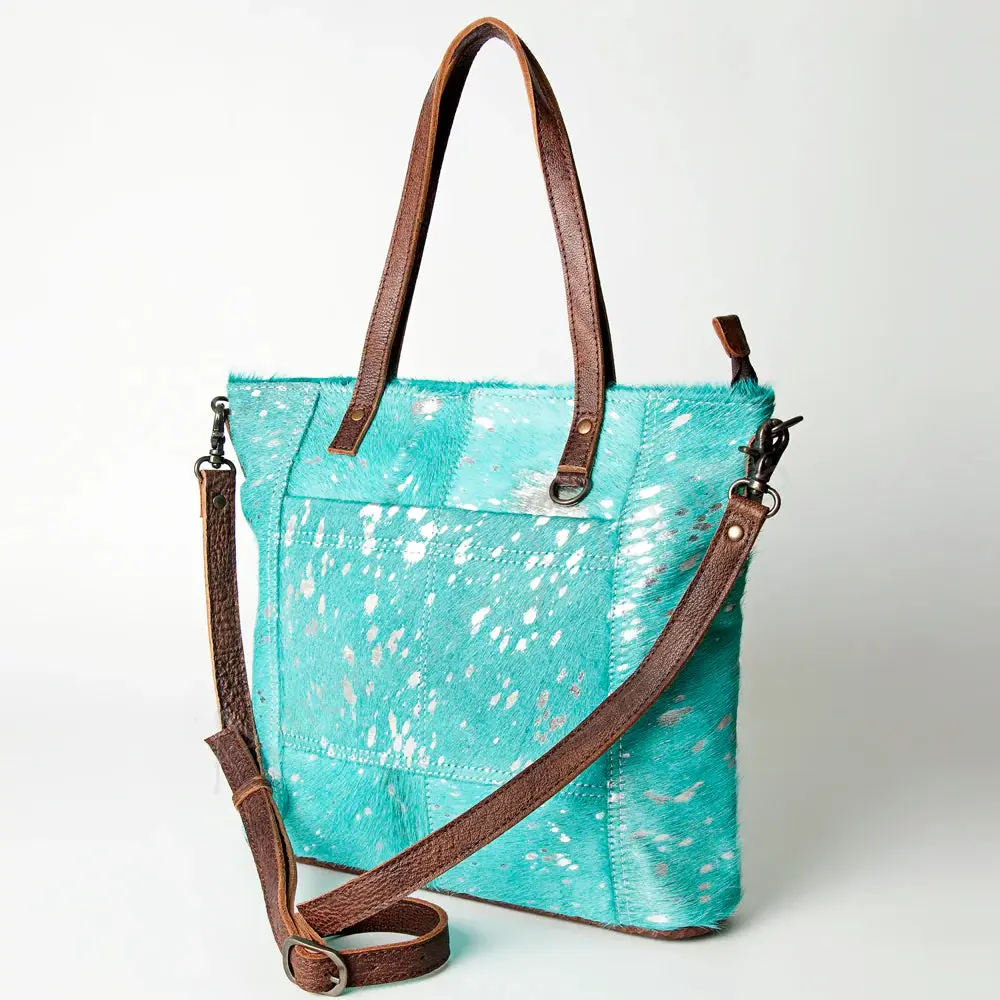 ADBG106 American Darling Hair-on Cowhide Western Tote Bag Genuine Leather
