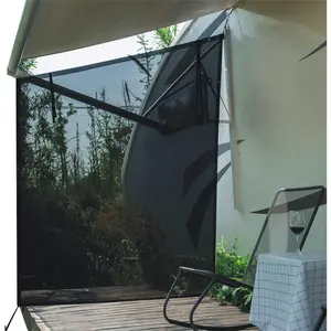 RV Awning Side Shade- 9'X7' -Second Generation RV Awning Side Shade Screen Significantly Improves Shadew and Privacy.Universal RV Awning Shade Screen with Complete Kits.
