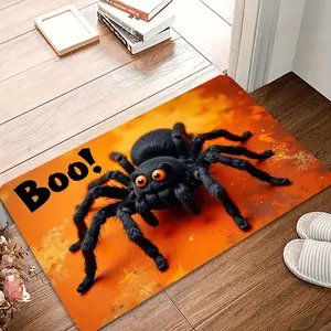 1 Large Polyester Spider Pattern Carpet| Non-Slip, Multi-Functional, Suitable for Outdoor, Balcony, Swimming Pool, Doorway, Bedroom, Game Room, Kitchen