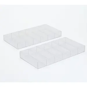 c e ll a Set of 2 Acrylic Accessory Organizers