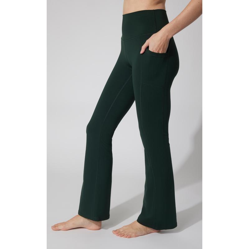 Polarlux Tribeca Elastic Free Full Length Side Pocket Flare Leg Pant