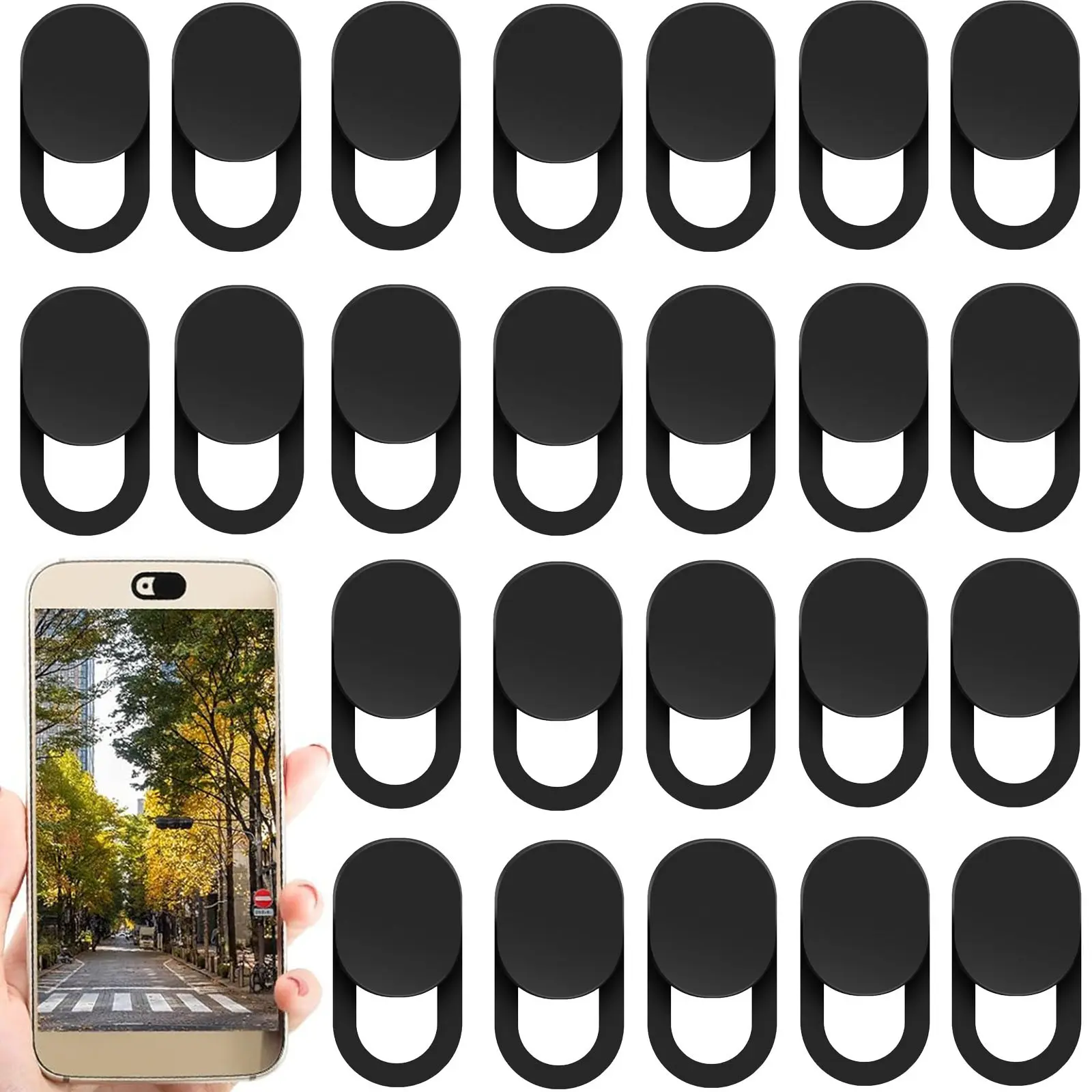 25Pcs Webcam Cover 0.03 inch Ultra Thin Slim Laptop Camera Cover Slide for iPhone iPad MacBook Pro Computer iMac Cell Phone PC Accessories Camera Blocker Slider, Great for Privacy, Tech Accessories, Tech Gadgets