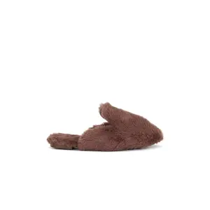 eberjey Plush Slipper in Deep Taupe