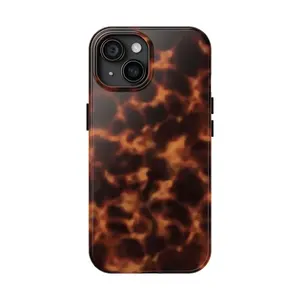 Tortoise Shell Glossy Phone Case,  Cool Girl Aesthetic Accessories Durable