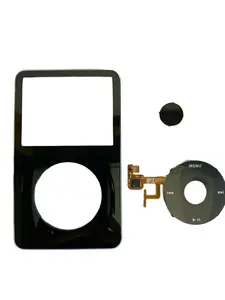 Black Face Plate Clickwheel Button For Apple iPod Classic 5th Gen Replacement