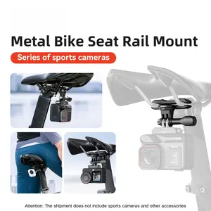 Bicycle Metal Seat Arch Stand Insta360 Dji Gopro Fixed Holder Accessory, Durable Bike Mount for Action Cameras, Universal Fit