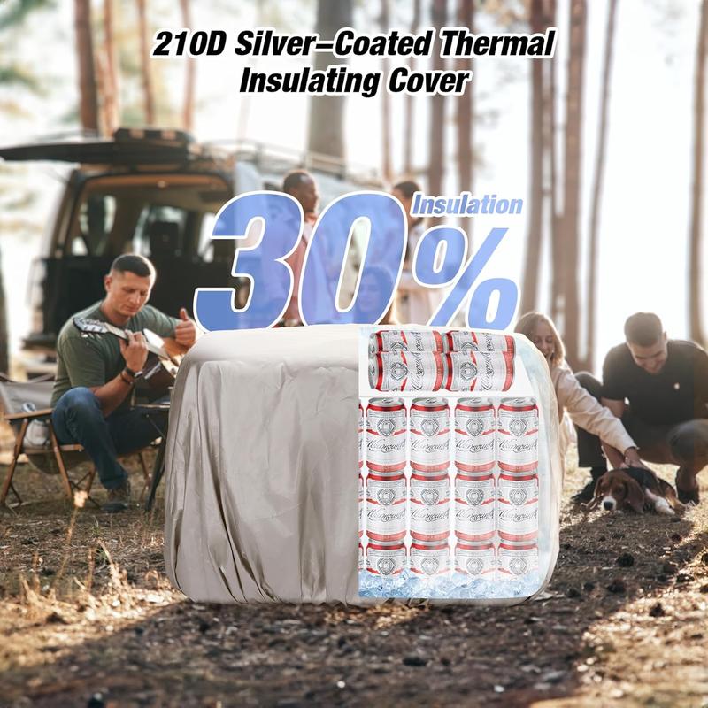 WARMOUNTS Insulated Cooler Bag 75/48/36 Cans, Soft Sided Portable Lunch Bag Coolers w/Zippered Top, Leak Proof PVC Interlayer, 5-Layer Insulation Large Ice Chest Bag for Travel, Camping, Beach, Picnic