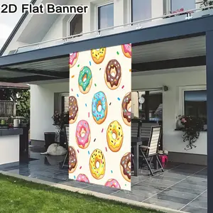 2D flat banner, 1pcColorful Donut Sprinkle Pattern Backdrop, Whimsical Birthday Party Decor, Vibrant Donut Party Background for Festive Eventsgalentines party decor, valentine day decor, decorations for valentines day