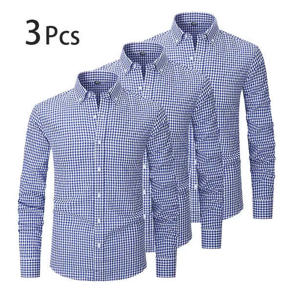 Blue Checkered + Blue Checkered + Blue Checkered