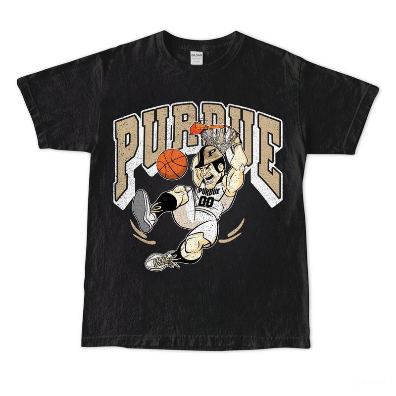 90s Retro Vintage Graphic Distressed Purdue Basketball Unisex Heavy Blend Crewneck Tshirt Shortsleeve Clothing Unisex Crewneck Menswear