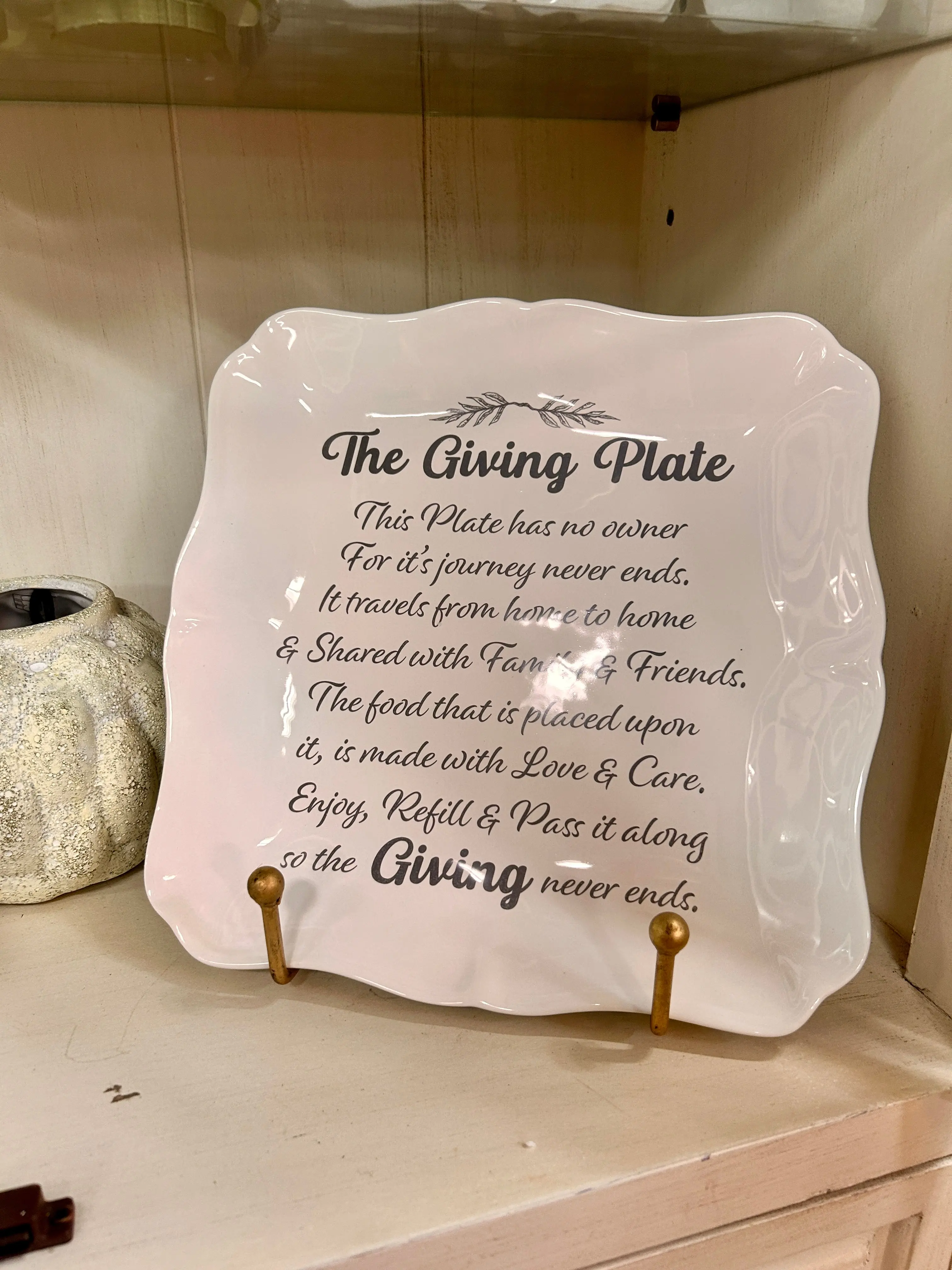 11.5 Inch Giving Plate Square Platter