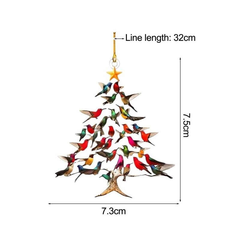 Colorful Hummingbird Christmas Ornament - Perfect Holiday Decor for Bird Valentine's Day