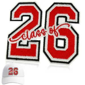 1 Count Class of 2026 Large Iron On Patches, 2026 High School Graduation Embroidered Patch for Backpacks Hats Jackets Jeans Clothes, DIY Graduation Gift Appliques for Teachers Students, Embroidery Patch