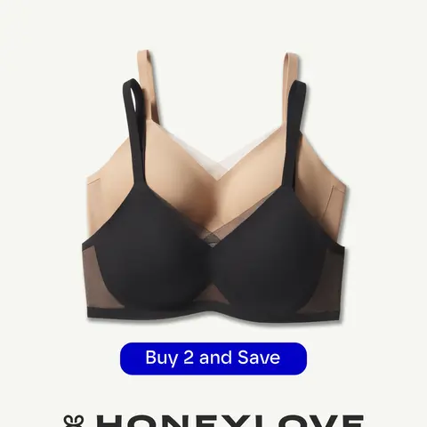 Honeylove CrossOver Wireless Bra - Bundle 2 and Save