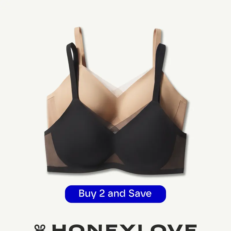 Honeylove CrossOver Wireless Bra - Bundle 2 and Save