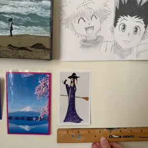 Handmade Whimsigoth Witch Drawing - 3x5 Prints on Cardstock