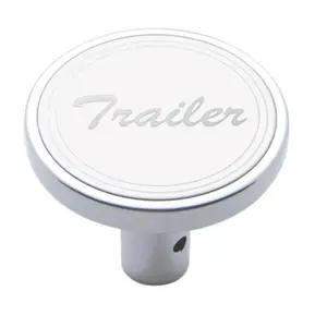 United Pacific – Long Air Valve Knob – Stainless Plaque with Cursive Script