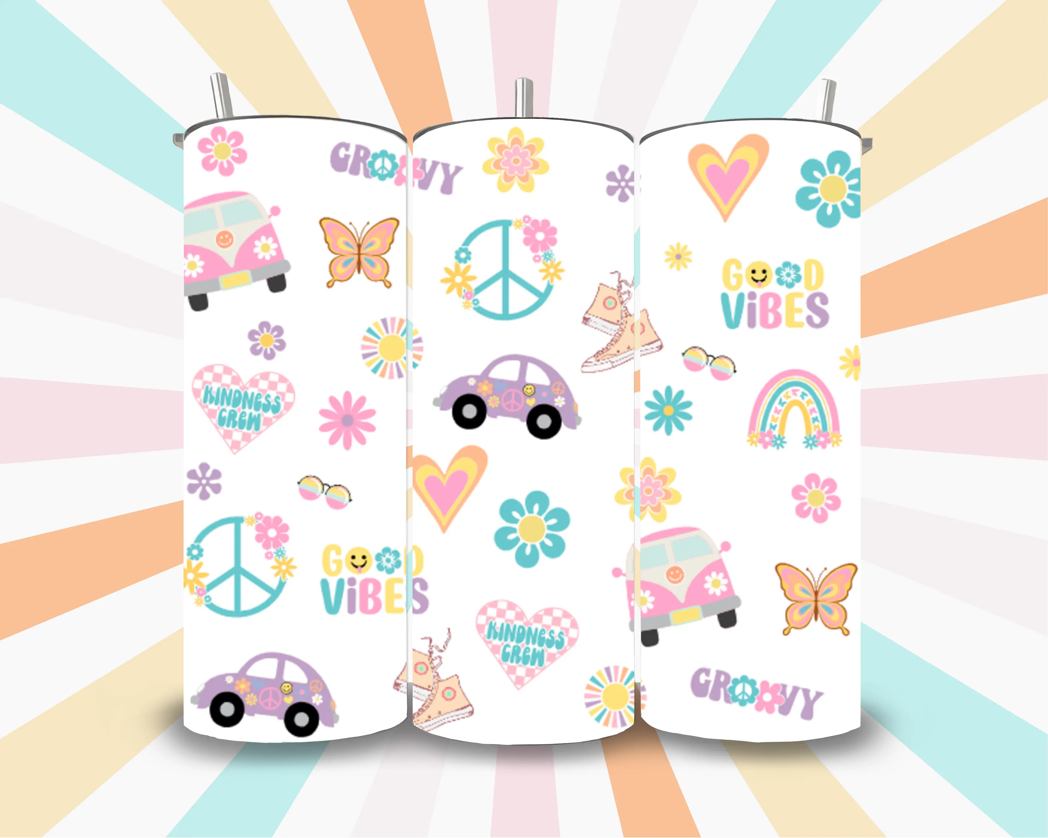 Retro Design Tumbler with Bluetooth Speaker Bottle Drinkware Portable Washable