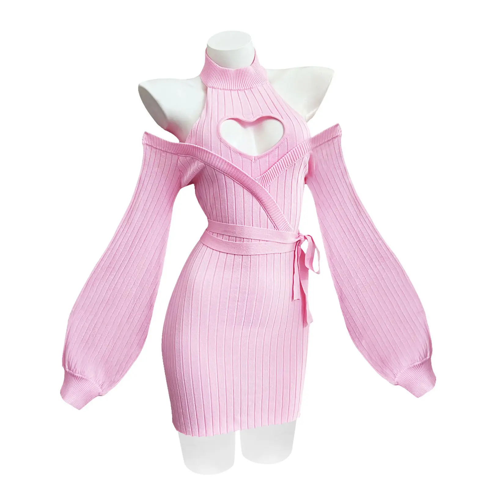 koruraclub Valentine's Day Women's Sweet Heart Pattern Knitted Dress - Soft  Knit Midi Dress for Spring & Autumn, Slim-Fitting Casual Dress with Cute  Heart Motifs TikTokShopBlackFriday - TikTok Shop
