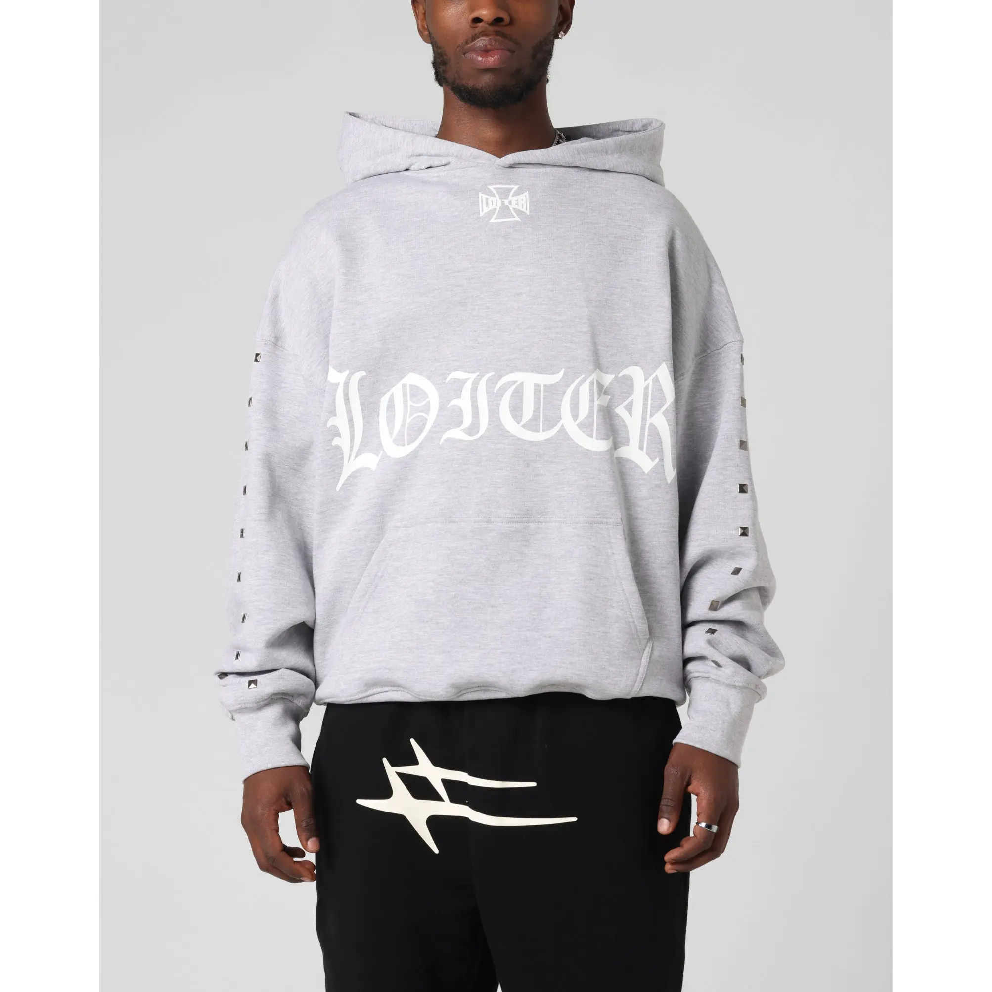 Loiter Bike Hoodie Grey