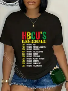 100% Cotton HBCU Graduate Success Statistics Historically Black Colleges T-Shirt