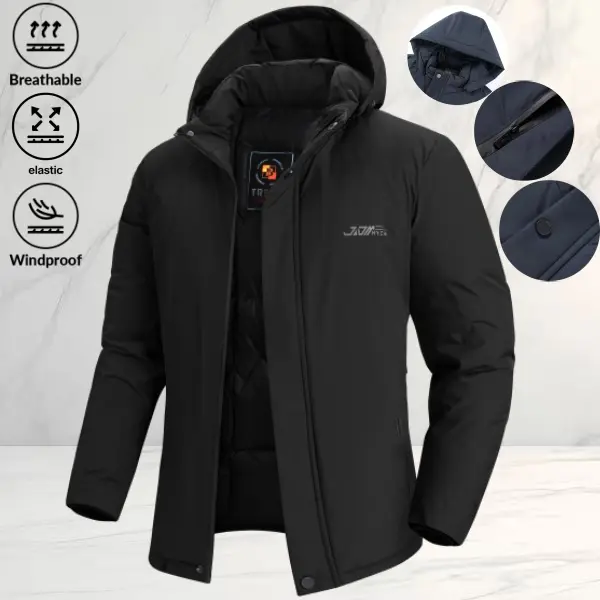 Single-pack minimalist solid-color fleece cropped jacket with a casual urban style, featuring a smooth zipper and fine stitching, ample room allowance throughout the garment’s design, and a detachable hood for classic versatility. The small print breaks u