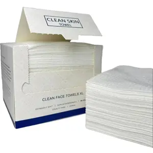 Soft Cotton Hand & Facial Wash Cleaning Tissue for Salon Spa Makeup Disposable Clean Face Towel XL Size Perfect for Salons and Spas