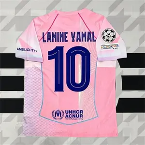 2025 2026 Pink #10 Yamal Short sleeve Soccer jersey