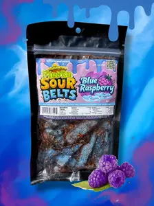 Fiesta's Candy Sour Blue Raspberry Belts