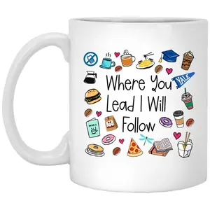 Gilmore Mug Stars Hollow Coffee Cup Lorelai Gilmore Rory Chilton Gift Luke's Diner Where You Lead I Will Follow Gift for Girls