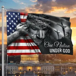 Jesus One Nation Under God Flag, Just Have Faith Grommet Flags, 250 Years of Freedom Flags,  4th July Flag, 250th Anniversary Gift
