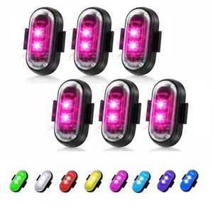 Wireless LED Strobe Lights with Remote Control IP65 Waterproof USB Charing Led strobe Light For Home Atmosphere Decoration, Bicycle Tail Light Decoration, and Car Interior Ambient Lighting Decoration