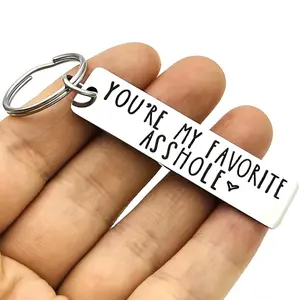 You're My Favorite As*hole Keychain Funny Keychain Funny Man Gift Valentines Day, Gift For Husband, Boyfriend