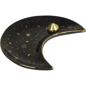 Black Moon Ceramic Incense Burner