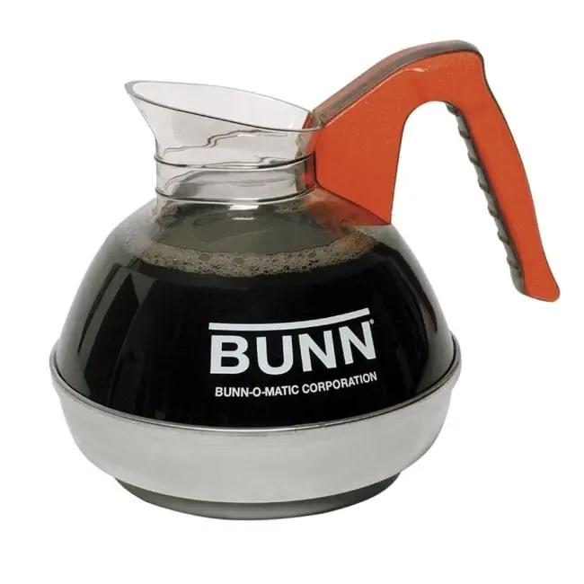 Bunn BUN061010101 Orange Plastic Coffee Decanters, Fitted with Bar Drainers for Decanter Drain Use in Everyday Scenarios, Everyday Use