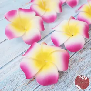 Purple Lucky Plumeria Flower Hair Clip