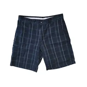 Greg Norman Golf Shorts Men’s 34 Black Plaid Security Pocket