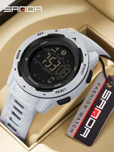 Men's Sporty Digital Watch, Fashionable Digital Watch with Luminous Dial & Alarm Mode, Waterproof Watch with Digital Display for Men, Digital Wristwatch, Fashion Wristwatches