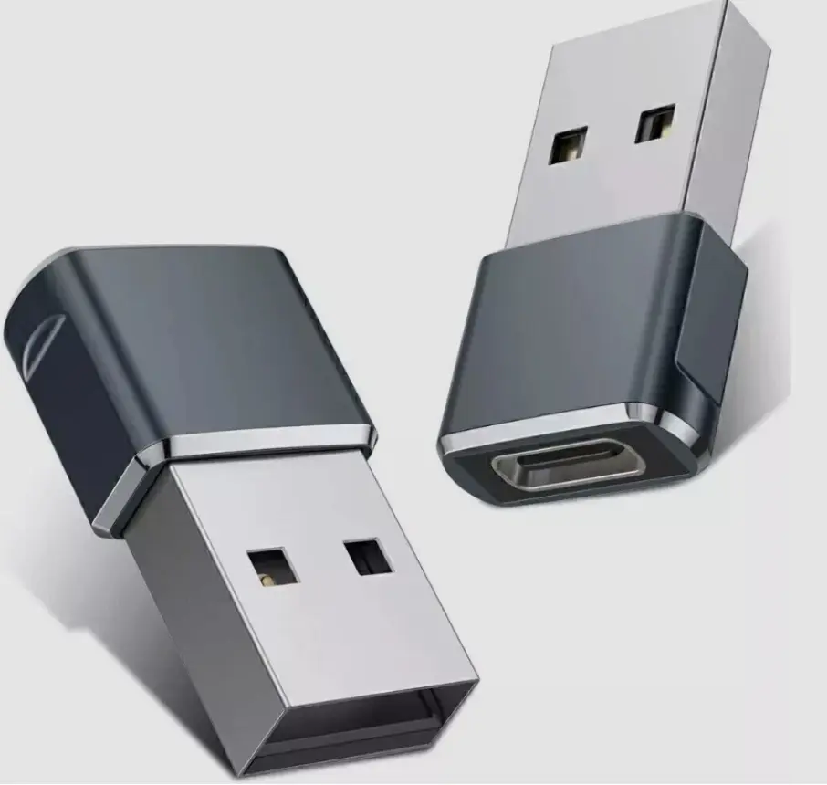 Compact USB-to-Type-C Connector Plug Charger, Universal Charging & Data Transfer Adapter for iPhone 13,14,15,16 Pro Max, All Samsung Smartphone & Cellphone Devices