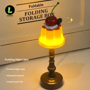 Pudding-Shaped Creative Decorative Light Bedroom Bedside Tabletop Sleeping Ornament High Value Cute Gadget Girls Gift Ambient Light