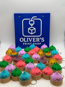 Happy Dumpling Clicker Keychains