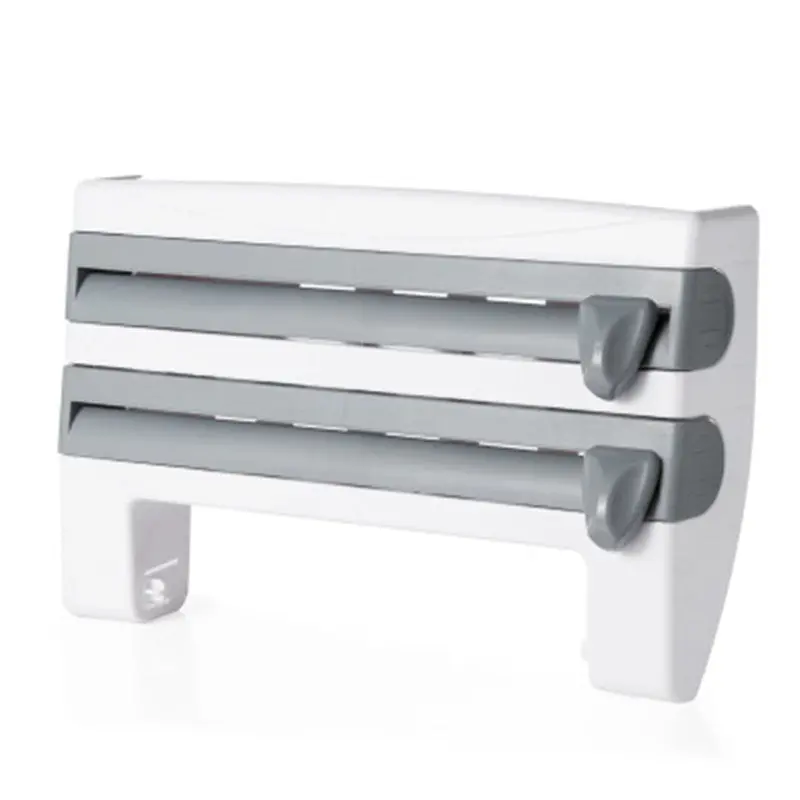 4-in-1 Kitchen Roll Dispenser — Wall-Mounted Foil, Wrap & Paper Towel Holder
