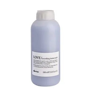 DAVINES Love Smoothing Instant Mask 1000ml - Fast Acting Anti-Frizz Hair Treatment for Sleek & Smooth Results